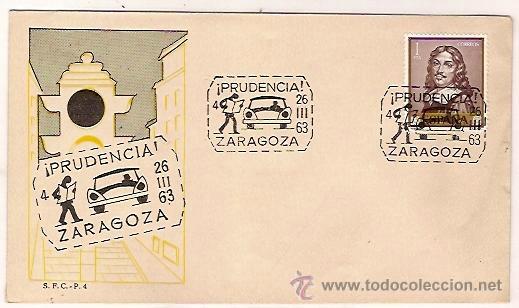 Sellos: SFC P 4 PRUDENCIA ZARAGOZA RIBERA 1963 - Foto 1