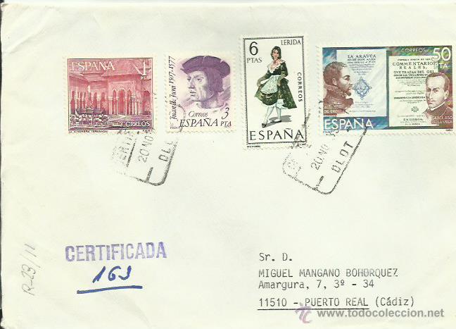 Sellos: SOBRE CON MATASELLOS DE OLOT. 1983. - Foto 1