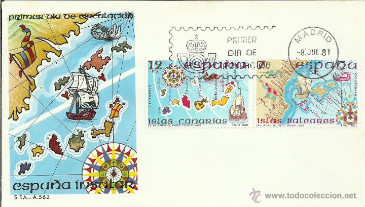 Sellos: ESPA&Ntilde;A SPD ISLAS CANARIAS BALEARES MAT MADRID - Foto 1
