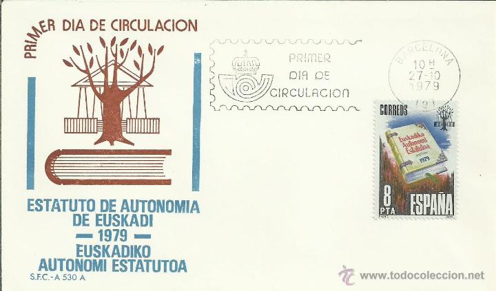 Sellos: ESPA&Ntilde;A SPD ESTATUTO DE AUTONOMIA DE EUSKADI - Foto 1