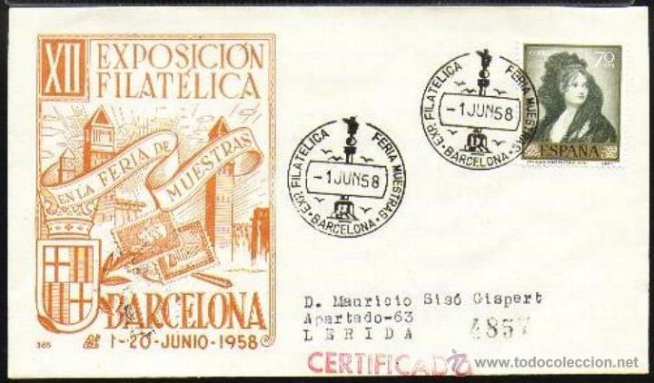Sellos: FERIA MUESTRAS DE BARCELONA 1958 XII EXPO FILATELICA - Foto 1 - 9358958