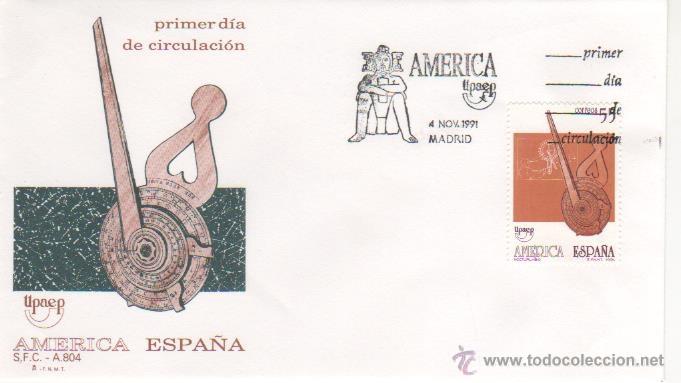 Sellos: AM&Eacute;RICA- UPAEP. VIAJES DEL DESCUBRIMIENTO.-1991