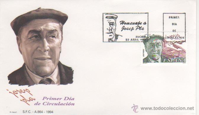 Sellos: HOMENAJE A JOSEP PLA.-1994 - Foto 1