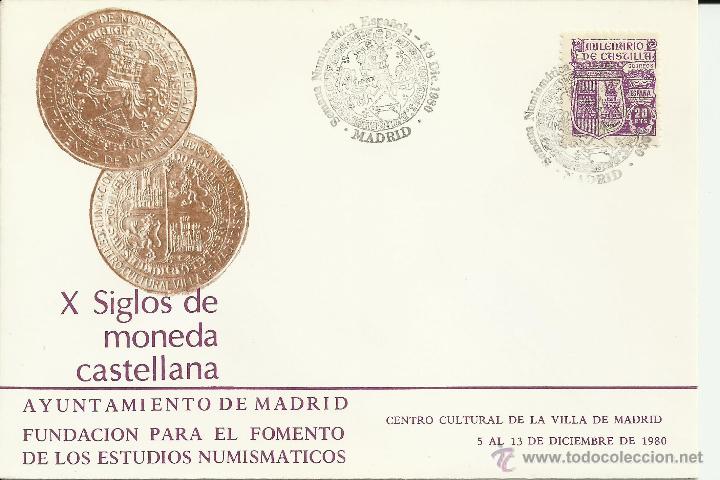 Sellos: MADRID SEMANA NACIONAL DE NUMISMATICA MONEDA 1980 - Foto 1