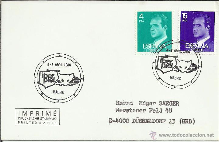 Sellos: MADRID 1984 IBERPIEL TEXTIL - Foto 1