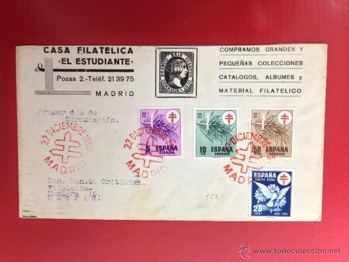 Sellos: spd madrid 1950 circulada - Foto 1