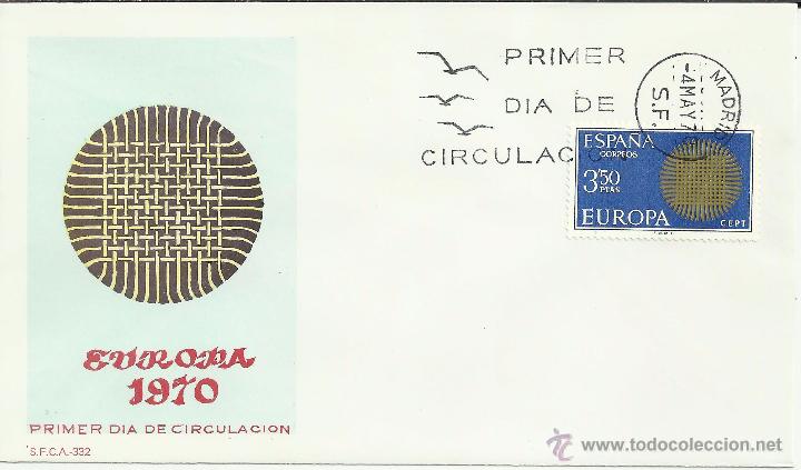 Sellos: MADRID SPD FDC EUROPA CEPT 1970 - Foto 1