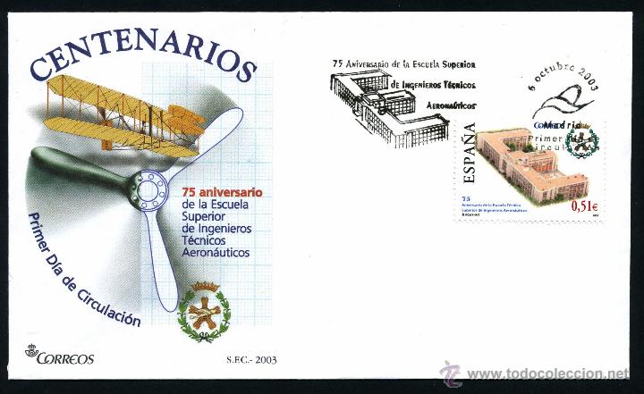 Sellos: Sobre Primer Dia (SPD) - CENTENARIOS 2003 / Edifil 4024 - Foto 1