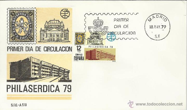 Sellos: ESPA&Ntilde;A SPD FDC PHILASERDICA 79 SOFIA - Foto 1