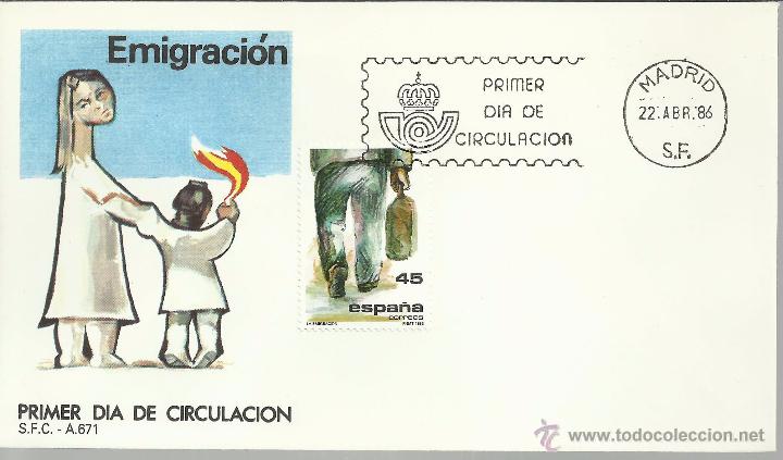 Sellos: ESPA&Ntilde;A SPD FDC EMIGRACION TRABAJO - Foto 1