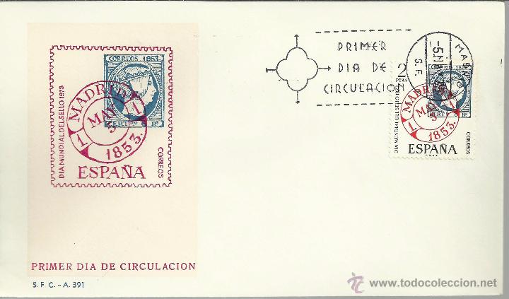 Sellos: ESPA&Ntilde;A SPD FDC DIA DEL SELLO 1973 - Foto 1
