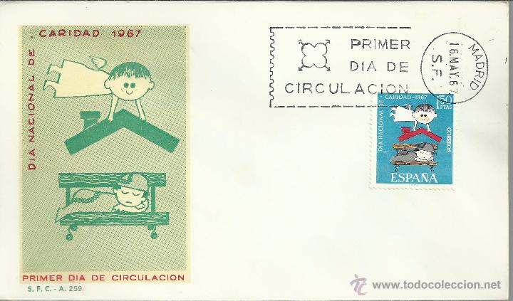 Sellos: ESPA&Ntilde;A SPD FDC DIA DE LA CARIDAD HAMBRE - Foto 1