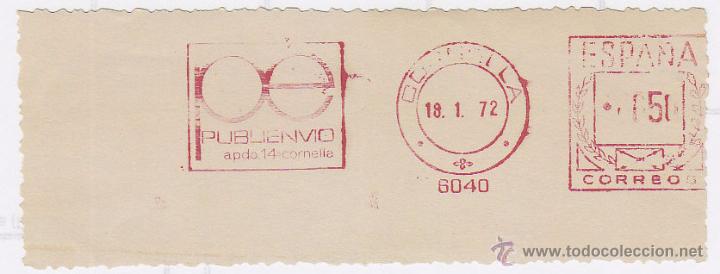 Sellos: FRANQUEO MEC&Aacute;NICO N&ordm; 6040, Publienvio, Cornella (A&ntilde;o1972) - Foto 1