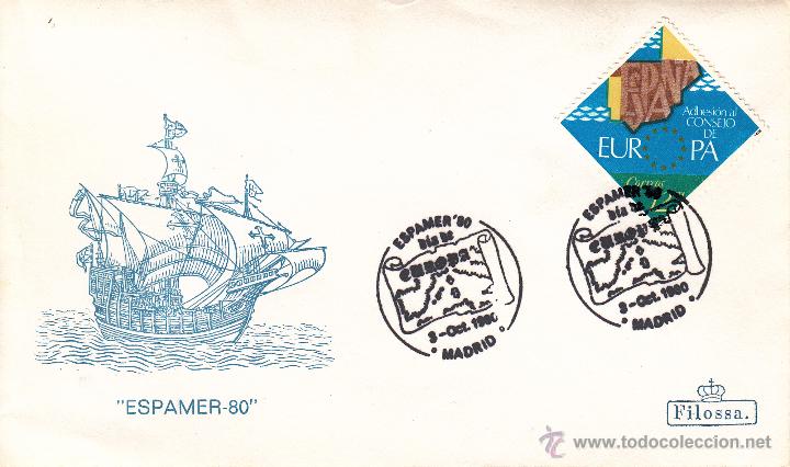 Sellos: SOBRE: 1980 MADRID - ESPAMER - 80 - Foto 1