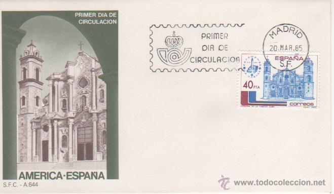 Sellos: AM&Eacute;RICA - ESPA&Ntilde;A. 1985 - Foto 1
