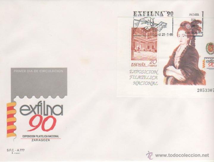 Sellos: EXPOSICI&Oacute;N FILAT&Eacute;LICA NACIONAL. EXFILNA&acute;90 . 1990