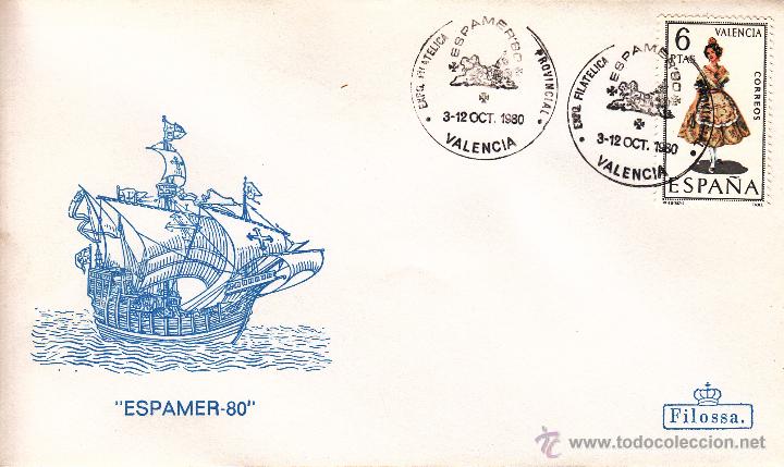 Sellos: SOBRE: 1980 VALENCIA. ESPAMER-80 - Foto 1