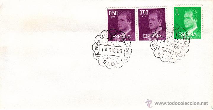 Sellos: SOBRE: 1980 ELDA. FERIA DEL CALZADO - Foto 1