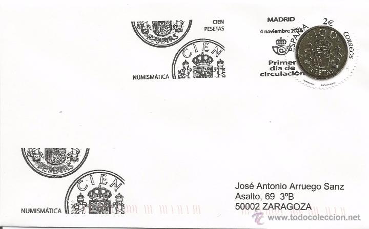 Sellos: ESPA&Ntilde;A. SOBRE PRIMER DIA. NUMISMATICA. MONEDA. 2015 - Foto 1