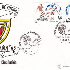 Francobolli: SOBRE: 1982 BILBAO. COPA MUNDIAL DE FUTBOL. ATHLETIC CLUB. Lote 54145057