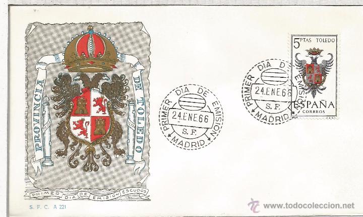 Sellos: FDC SPD ESCUDOS TOLEDO MAT MADRID - Foto 1