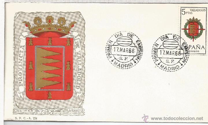 Sellos: FDC SPD ESCUDOS VALLADOLID MAT MADRID - Foto 1