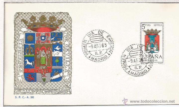 Sellos: FDC SPD ESCUDOS SEVILLA MAT MADRID - Foto 1