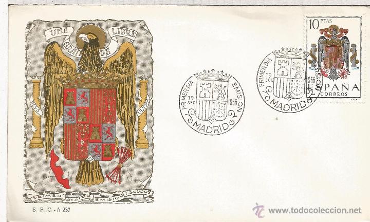 Sellos: FDC SPD ESCUDOS ESPA&Ntilde;A MAT MADRID - Foto 1