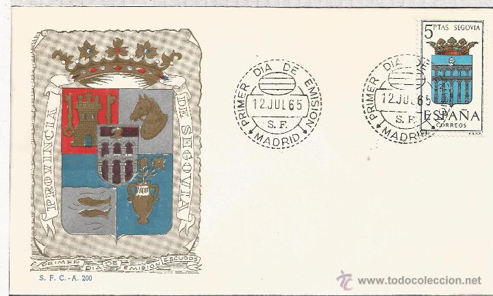 Sellos: FDC SPD ESCUDOS SEGOVIA MAT MADRID - Foto 1