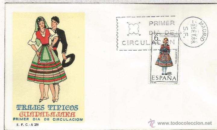 Sellos: FDC SPD TRAJES REGIONALES MAT MADRID GUADALAJARA - Foto 1