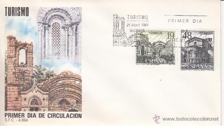 Sellos: SOBRE: 1987 MADRID. TURISMO - Foto 1