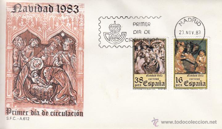 Sellos: SOBRE: 1983 MADRID. NAVIDAD 83 - Foto 1