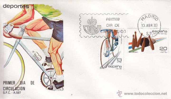 Sellos: SOBRE: 1983 MADRID. DEPORTES - Foto 1