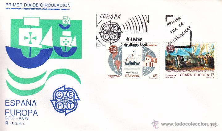 Sellos: SOBRE: 1992 MADRID. ESPA&Ntilde;A - EUROPA - Foto 1