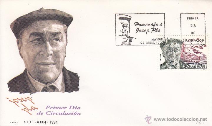 Sellos: SOBRE: 1994 MADRID. JOSEP PLA - Foto 1