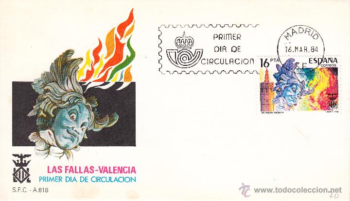Sellos: SOBRE: 1984 MADRID. LAS FALLAS - VALENCIA - Foto 1