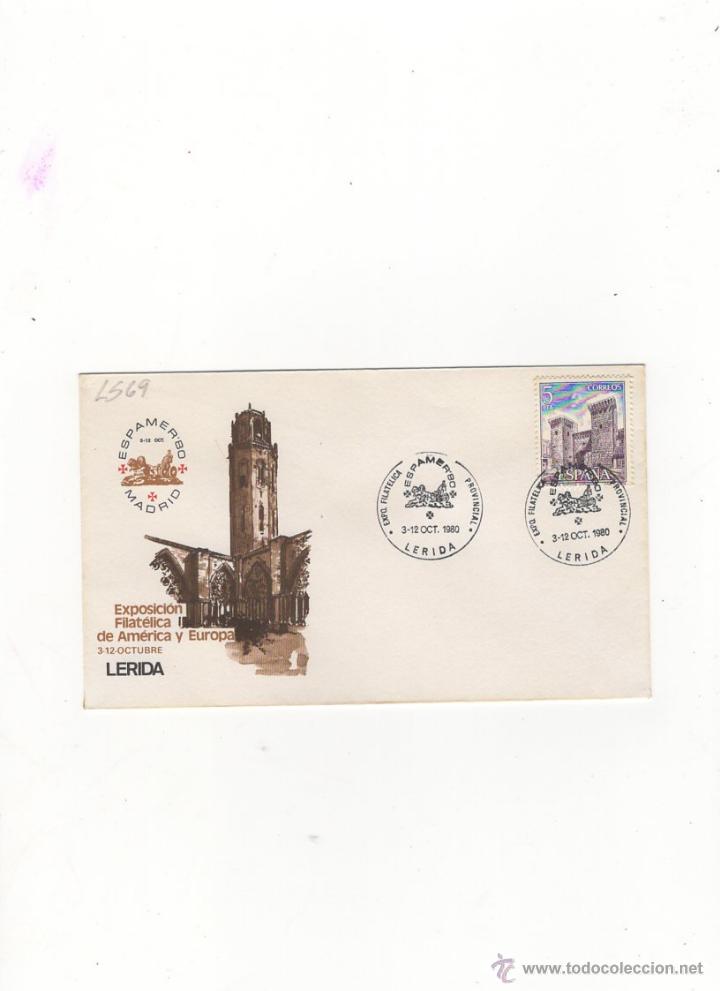 Sellos: SOBRE ESPAMER  80, LERIDA. - Foto 1