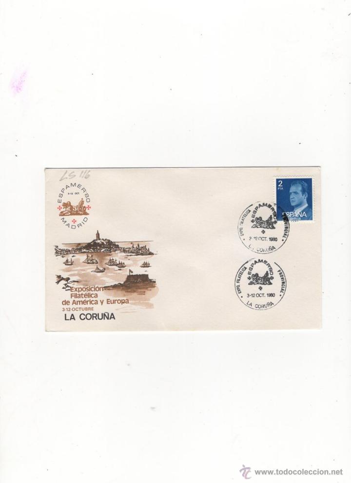 Sellos: SOBRE ESPAMER  80,LA CORU&Ntilde;A. - Foto 1