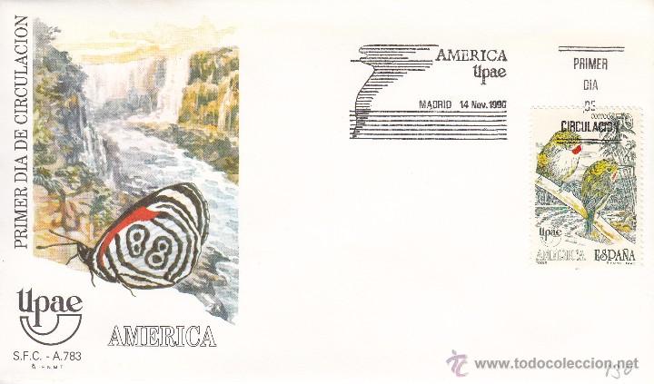 Sellos: SOBRE: 1990 MADRID. AMERICA - UPAE - Foto 1