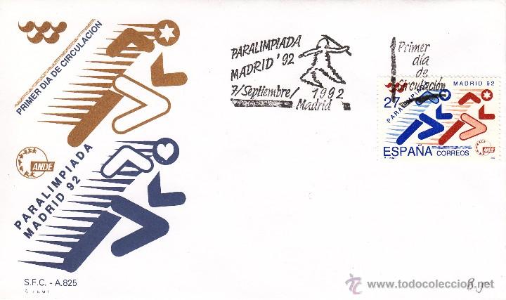 Sellos: SOBRE: 1992 MADRID. PARALIMPIADA - Foto 1