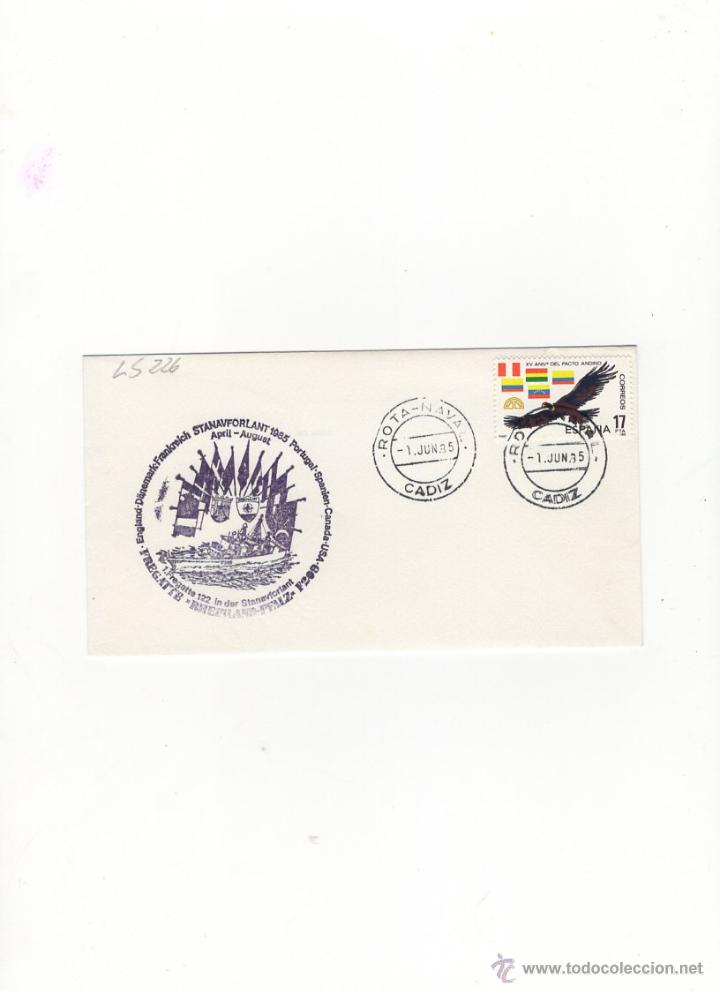 Timbres: SOBRES. FRAGATTE RHEINLAND-FFALZ-F209, STANAVFORLANT, 1985.
