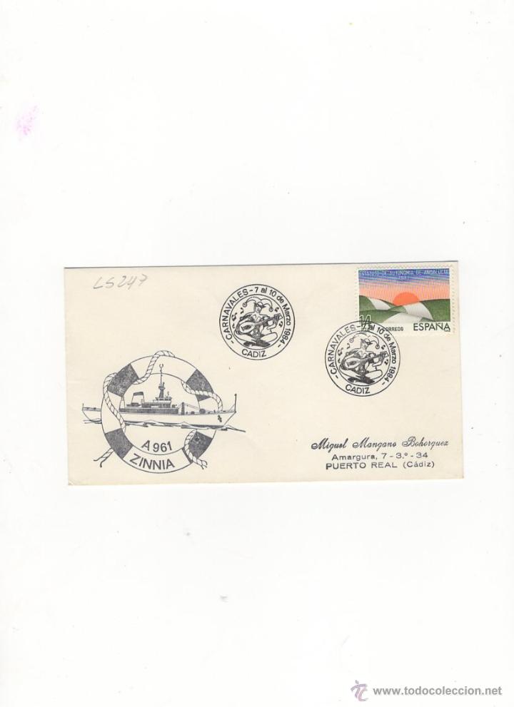 Sellos: SOBRE. A 961 ZINNIA, 1984. - Foto 1