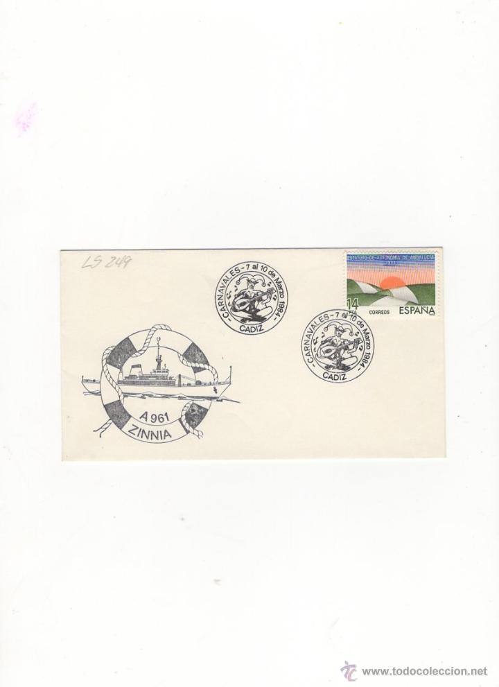 Sellos: SOBRE. A 961 ZINNIA, 1984. - Foto 1