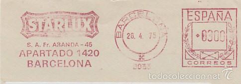 Sellos: FRANQUEO MECANICO N&ordm; 6033, STARLUX - Foto 1