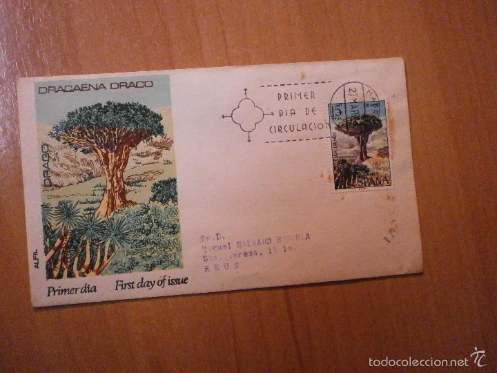 Briefmarken: SOBRE PRIMER DIA CIRCULACION DRACAENA DRAGO 1973