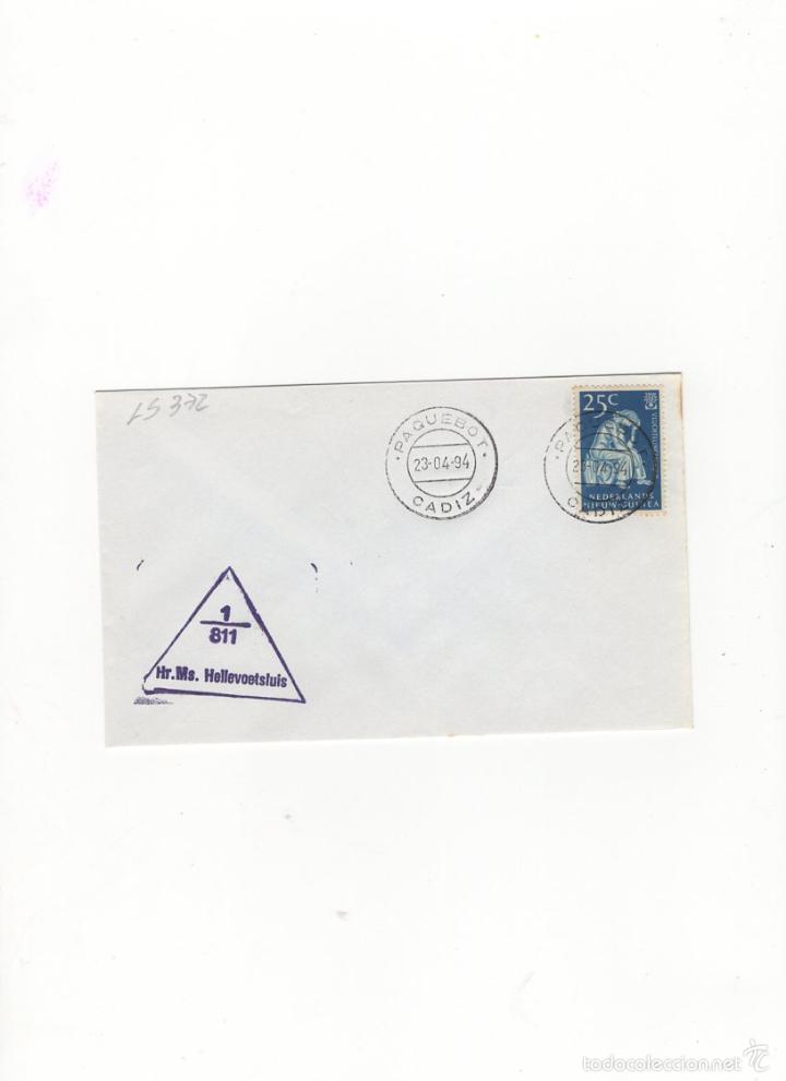 Sellos: SOBRE. HR.MS. HELLEVOETSLUIS, NEDERLANDS. 1994. - Foto 1