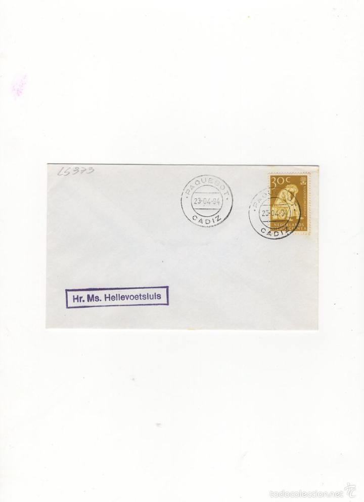 Sellos: SOBRE. HR.MS. HELLEVOETSLUIS, NEDERLANDS. 1994. - Foto 1