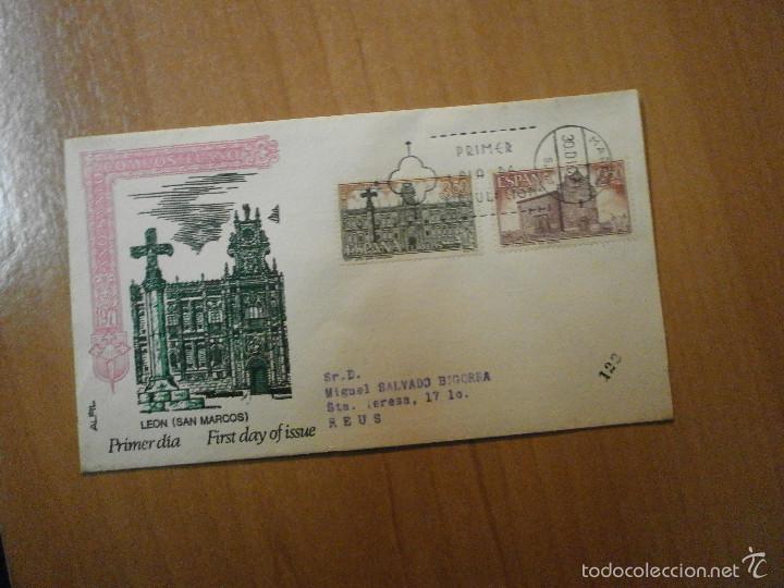 Stamps: SOBRE PRIMER DIA CIRCULACION (LEON (SAN  MARCOS)