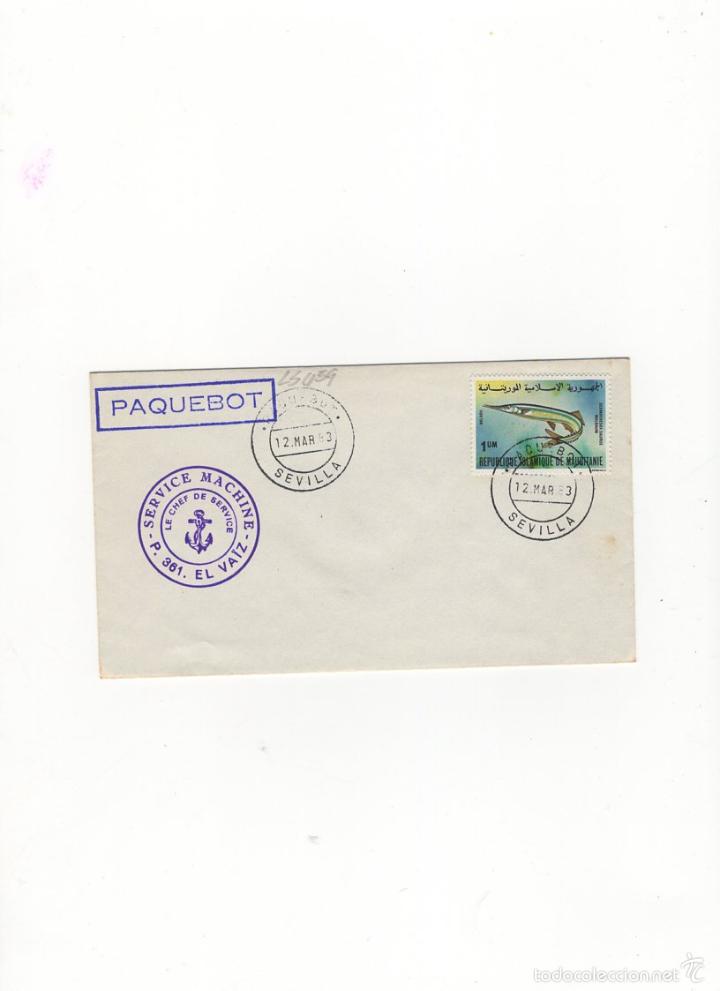 Sellos: SOBRE. SERVICE MACHINE -P 361. EL VATZ, SEVILLA, 1983. - Foto 1