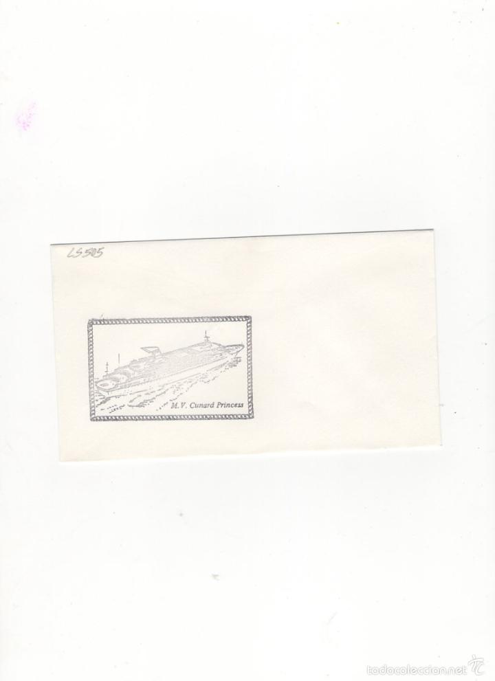 Sellos: SOBRE. M.V. CUNARD PRINCESS. - Foto 1